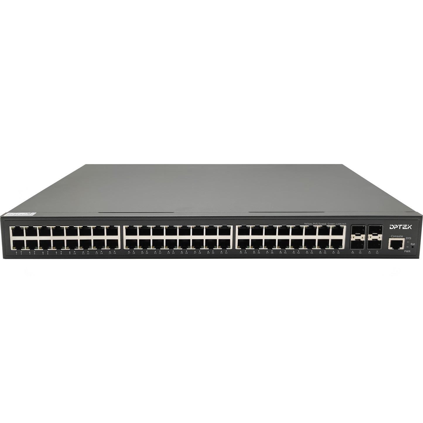 DPTEK 48 Port Gigabit Layer 2 PoE +4 SFP Switch